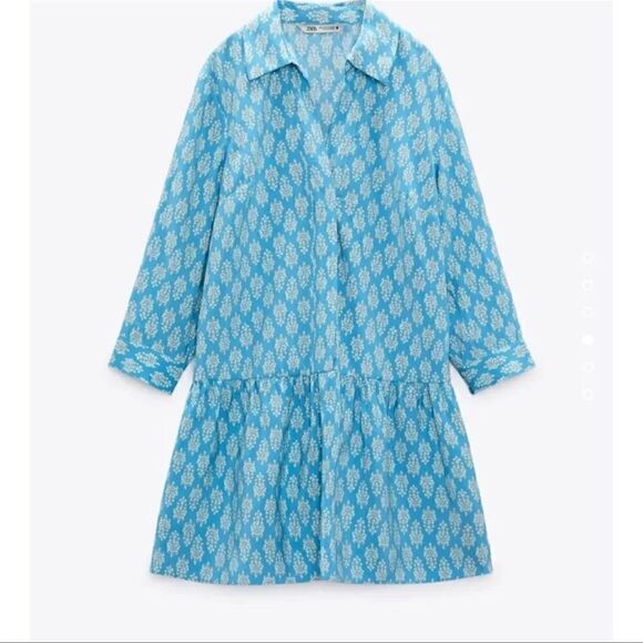 ZARA PRINTED SHORT DRESS - Picture 11 of 14